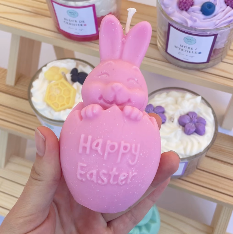 Bougie Lapin de Paques au chocolat
